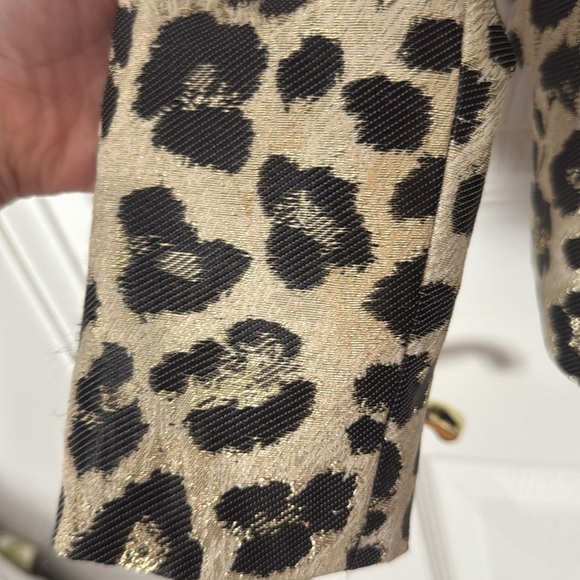 Leopard Print Women's blazer Boston proper sz2 - Picture 4 of 5
